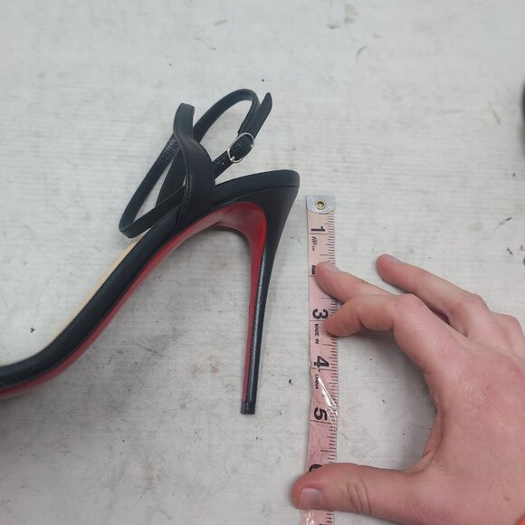 Christian Louboutin Loubigirl Black Ankle Strap Heel Sandal - Picture 15 of 15